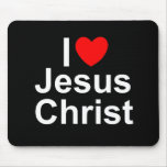 I Love (Heart) Jesus Christ Mousepads