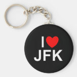I Love (Heart) JFK Key Chain