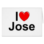 I Love (Heart) Jose Greeting Cards