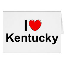 I Love (Heart) Kentucky Card