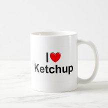 I Love (Heart) Ketchup Mugs
