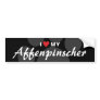 I Love (Heart) My Affenpinscher Paw Print Bumper Sticker