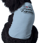 I Love (Heart) My Alano Espanol Doggie Tee Shirt