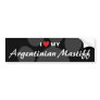 I Love (Heart) My Argentinian Mastiff Bumper Stickers