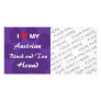 I Love (Heart) My Austrian Black and Tan Hound Photo Card