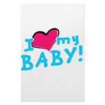 I love (heart) my baby boy stationery