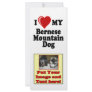 I Love (Heart) My Bernese Mountain Dog Rack Card Design