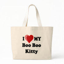 I Love (Heart) My Boo Boo Kitty Cat Bags