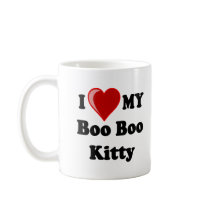 I Love (Heart) My Boo Boo Kitty Cat Coffee Mug