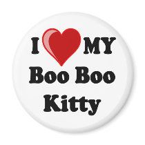I Love (Heart) My Boo Boo Kitty Cat Magnets