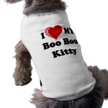 I Love (Heart) My Boo Boo Kitty Cat Pet Tee