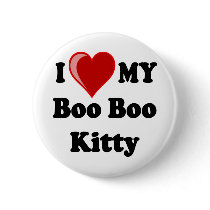I Love (Heart) My Boo Boo Kitty Cat Pin