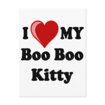 I Love (Heart) My Boo Boo Kitty Cat Post Cards