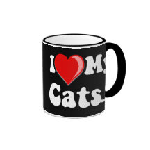 I Love (Heart) My Cats Mug