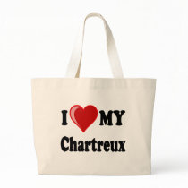 I Love (Heart) My Chartreux Cat Bags