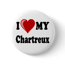 I Love (Heart) My Chartreux Cat Button