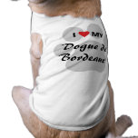I Love (Heart) My Dogue de Bordeaux Pet Shirt