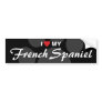 I Love (Heart) My French Spaniel Bumper Sticker