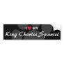 I Love (Heart) My King Charles Spaniel Bumper Stickers