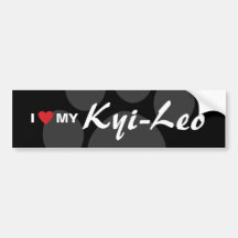 I Love (Heart) My Kyi-Leo Bumper Sticker