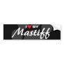 I Love (Heart) My Mastiff Breed Bumper Stickers