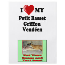I Love (Heart) My Petit Basset Griffon Vendéen Dog Flyer