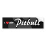 I Love (Heart) My Pitbull Breed Bumper Stickers
