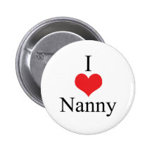 I Love (Heart) Nanny Pins