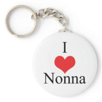 I Love (Heart) Nonna Keychains