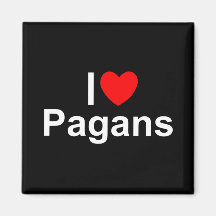 I Love (Heart) Pagans Magnets