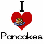 I love-heart pancakes photo sculptures