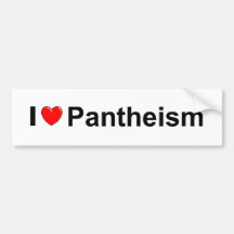 I Love (Heart) Pantheism Bumper Sticker