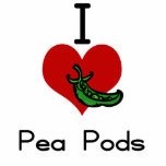 I love-heart pea pod photo sculptures