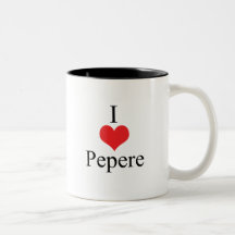 I Love (Heart) Pepere Mugs