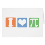 I Love (Heart) Pi Greeting Card