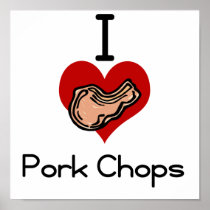 I love-heart pork chop