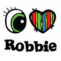 I Love (Heart) Robbie Photo Cut Out