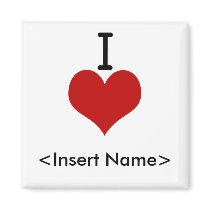 I Love (heart) Roberto Refrigerator Magnets