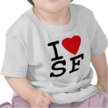 I Love Heart San Francisco Tees