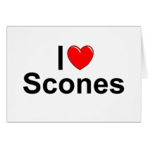 I Love (Heart) Scones Cards