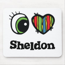 I Love (Heart) Sheldon Mousepad