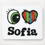 I Love (Heart) Sofia Mousepads