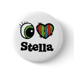I Love (Heart) Stella buttons
