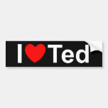 I Love (Heart) Ted Bumper Sticker