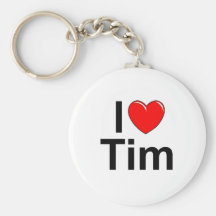 I Love (Heart) Tim Key Chain