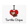 I love-heart tortilla chips postcard
