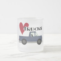I Love (heart) Trucks Tshirts and Gifts Mug