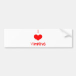 I Love (heart) Vampires Bumper Sticker