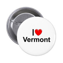 I Love (Heart) Vermont Pins