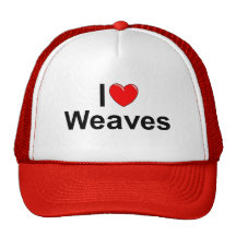 I Love (Heart) Weaves Trucker Hat